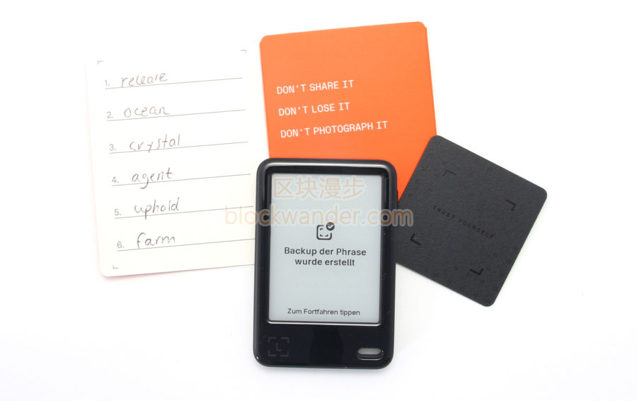 Ledger Nano Gen5 备份助记词